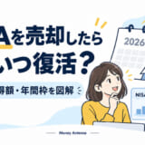 NISAを売却したら枠はいつ復活する？翌年・取得額・年間投資枠を図解